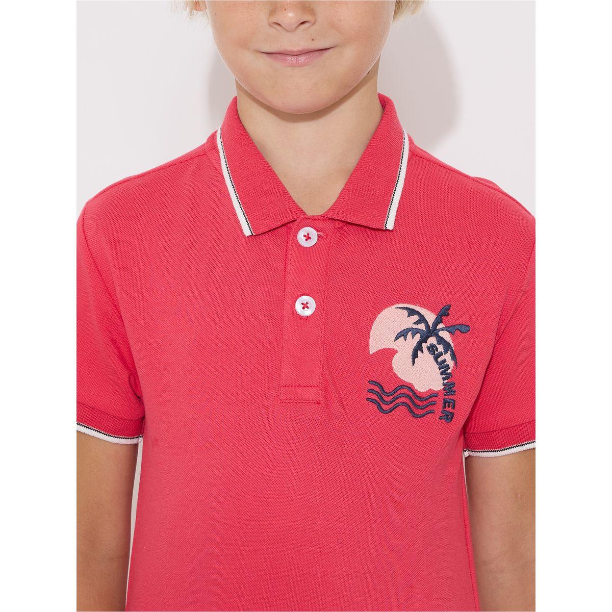 تيشيرت بياقة بولو مع اكمام قصيرة فيكتور آند جين × ستايلي-boys-clothing-tshirtsandpolos-image-3