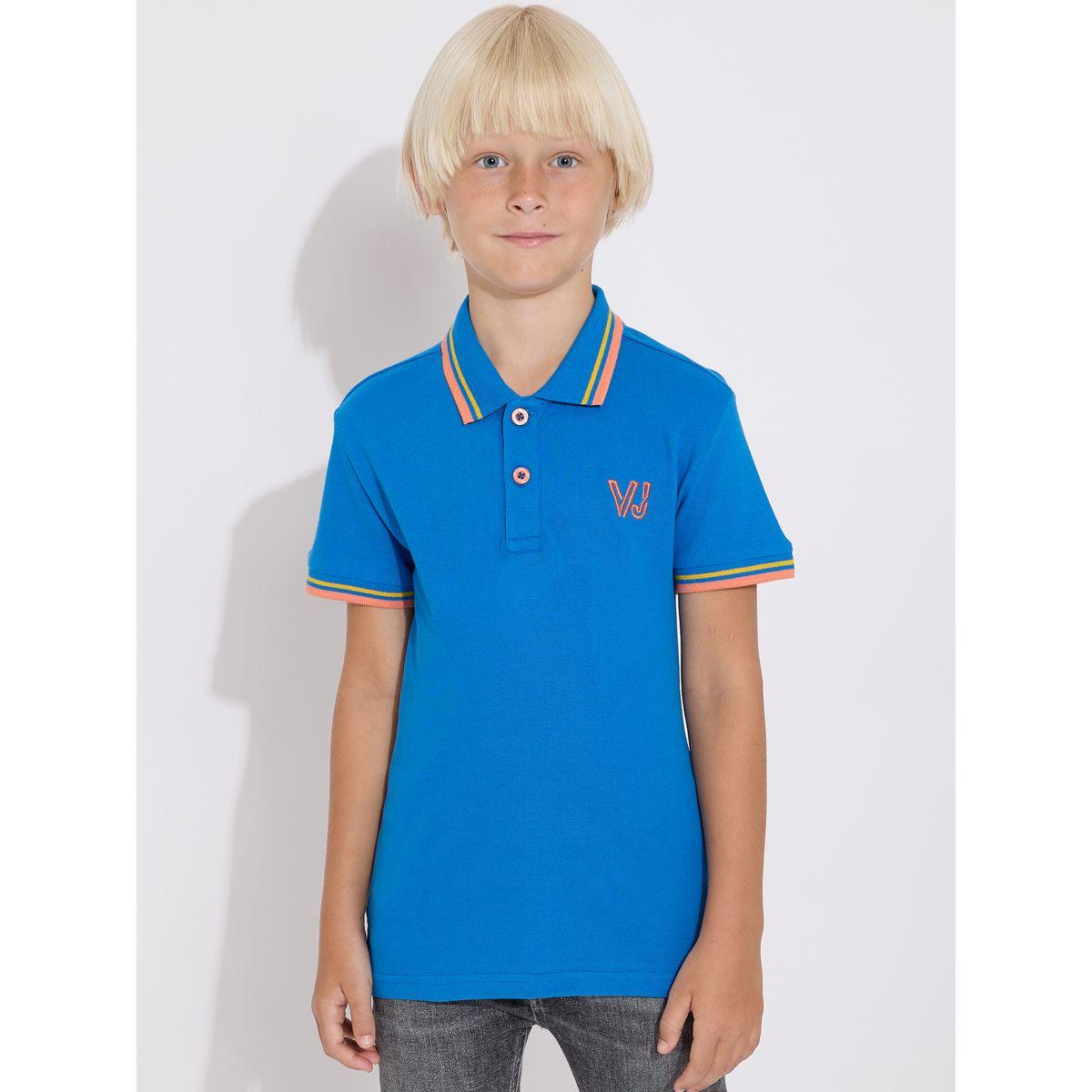 Victor and Jane X Styli  Embroidered Logo Detail Polo T-Shirt-boys-clothing-tshirtsandpolos-image-1