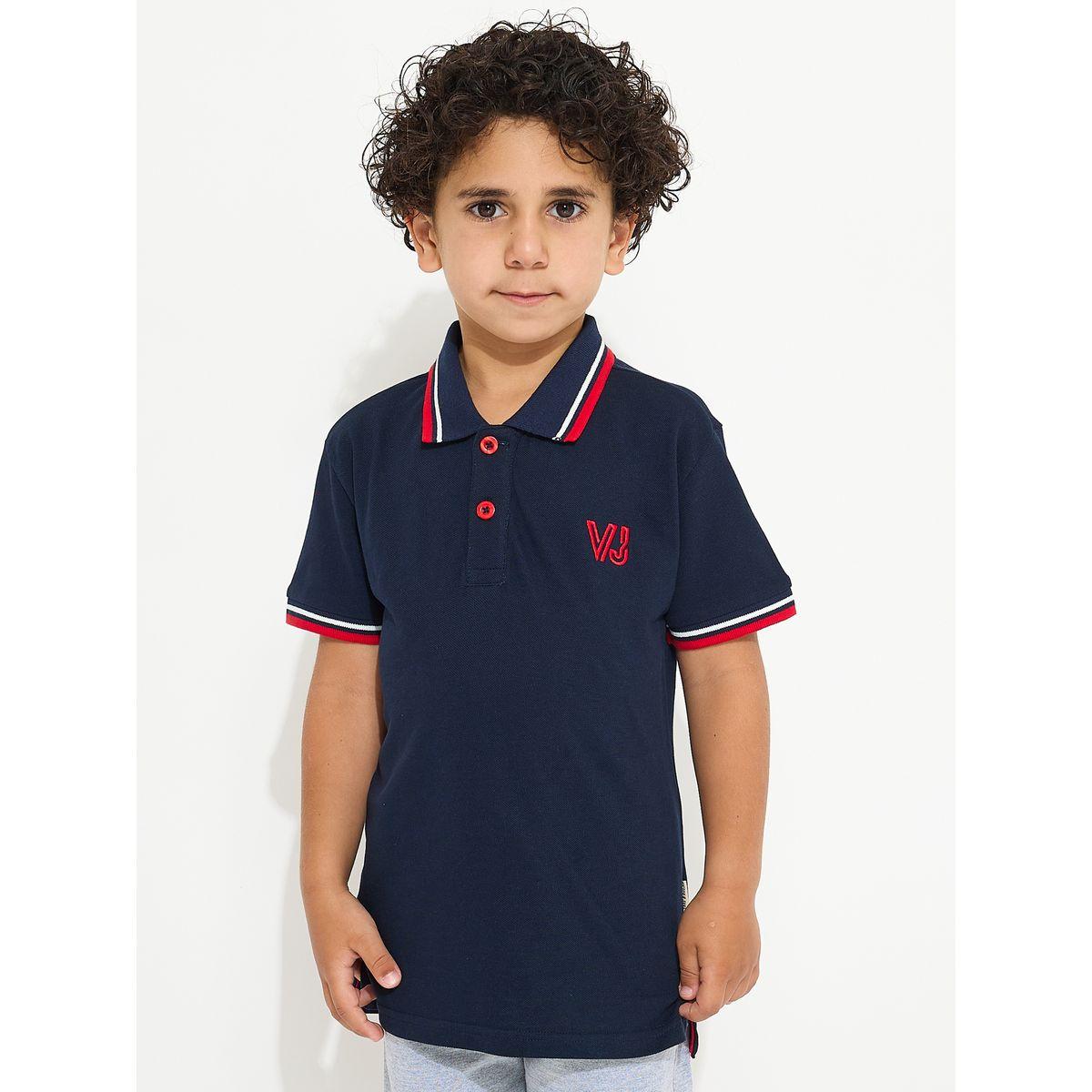 Victor and Jane X Styli  Embroidered Logo Detail Polo T-Shirt-boys-clothing-tshirtsandpolos-image-1