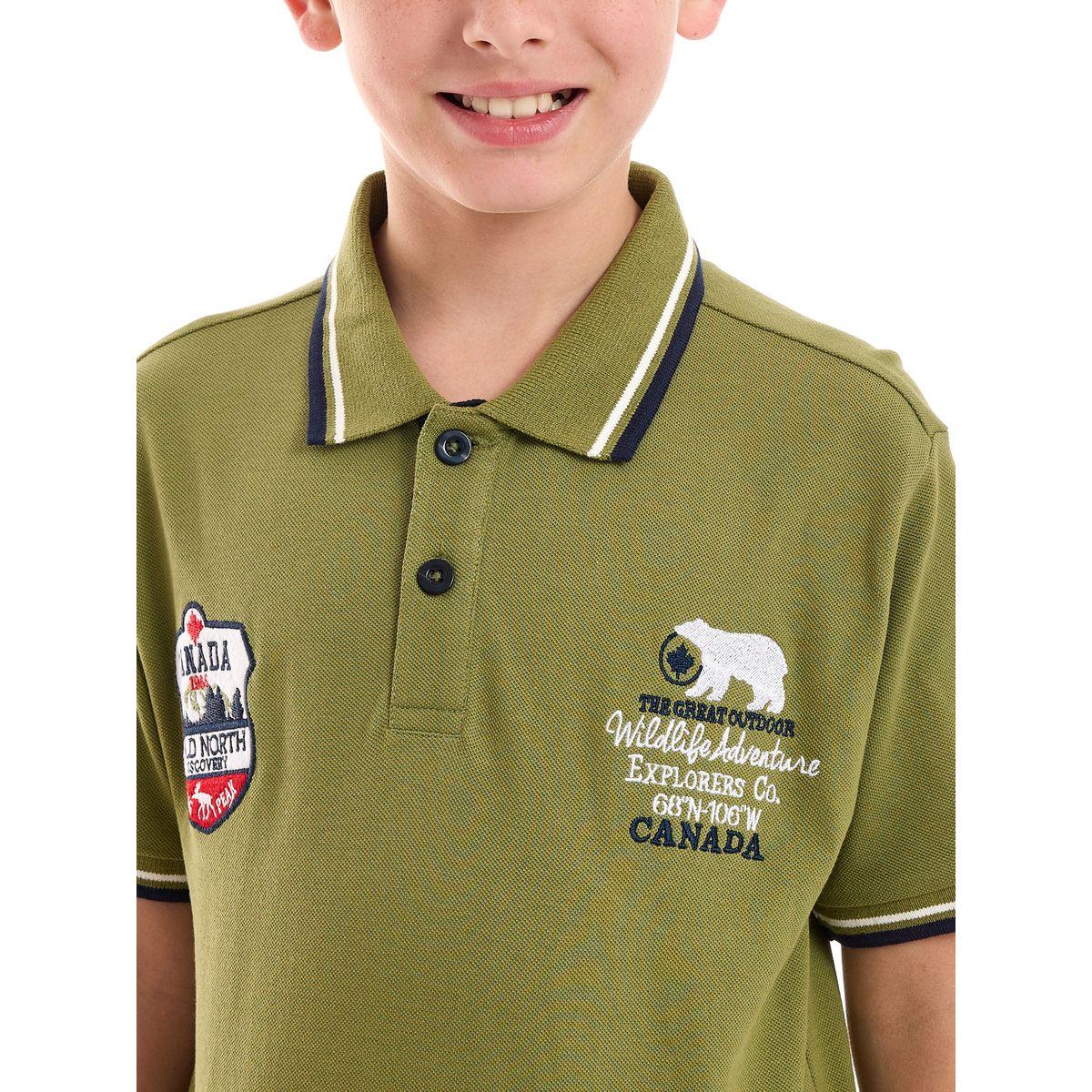 تيشيرت مُطرّز بياقة بولو مع ازرار فيكتور آند جين × ستايلي-boys-clothing-tshirtsandpolos-image-5