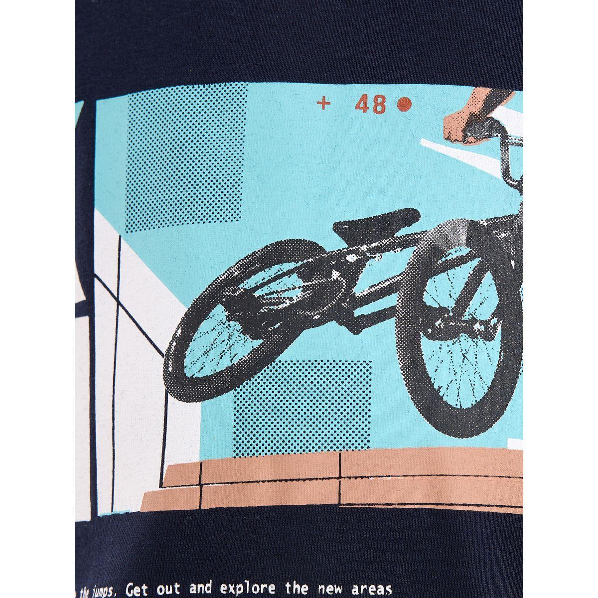 تيشيرت مطبع بطبعة جرافيك مع قصة عادية فيكتور آند جين × ستايلي-boys-clothing-tshirtsandpolos-image-6