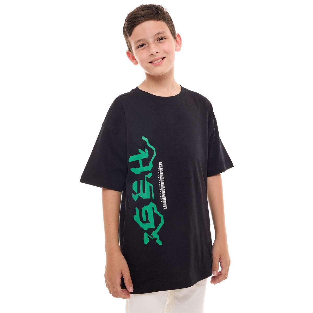 Victor and Jane X Styli  Round Neck Graphic Print Oversized T-Shirt-boys-clothing-tshirtsandpolos-image-7