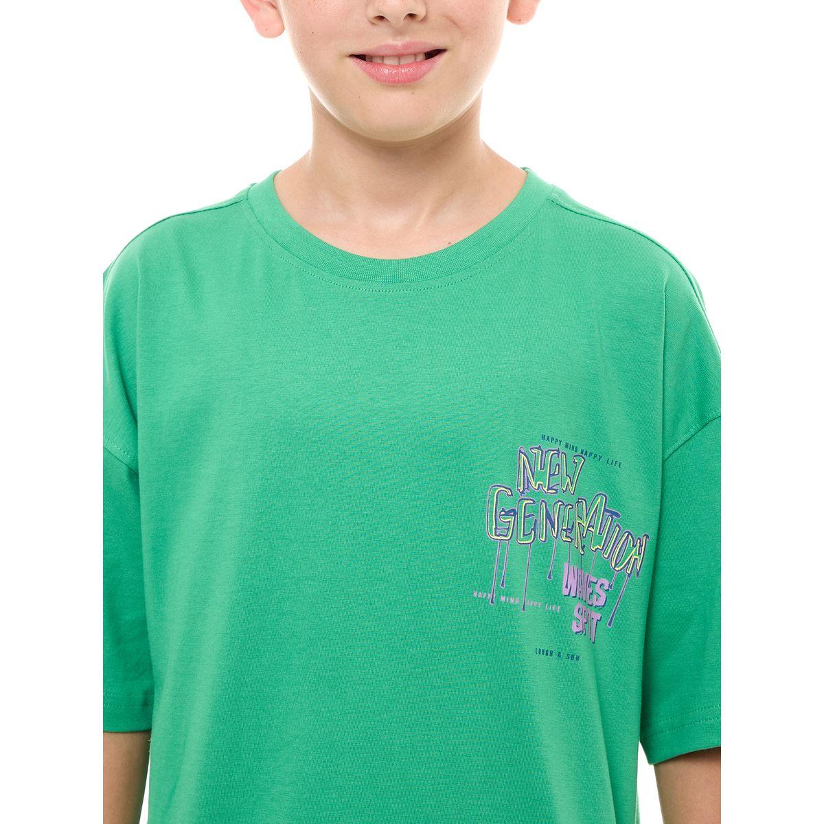 تيشيرت فضفاض بطبعة جرافيك واكتاف منخفضة فيكتور آند جين × ستايلي-boys-clothing-tshirtsandpolos-image-6