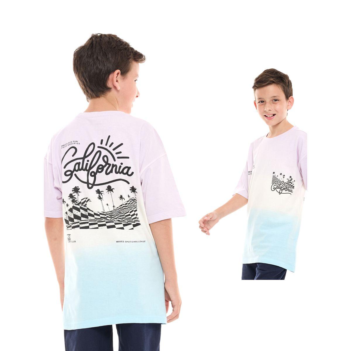 تيشيرت فضفاض مطبع بطبعة جرافيك فيكتور آند جين × ستايلي-boys-clothing-tshirtsandpolos-image-1