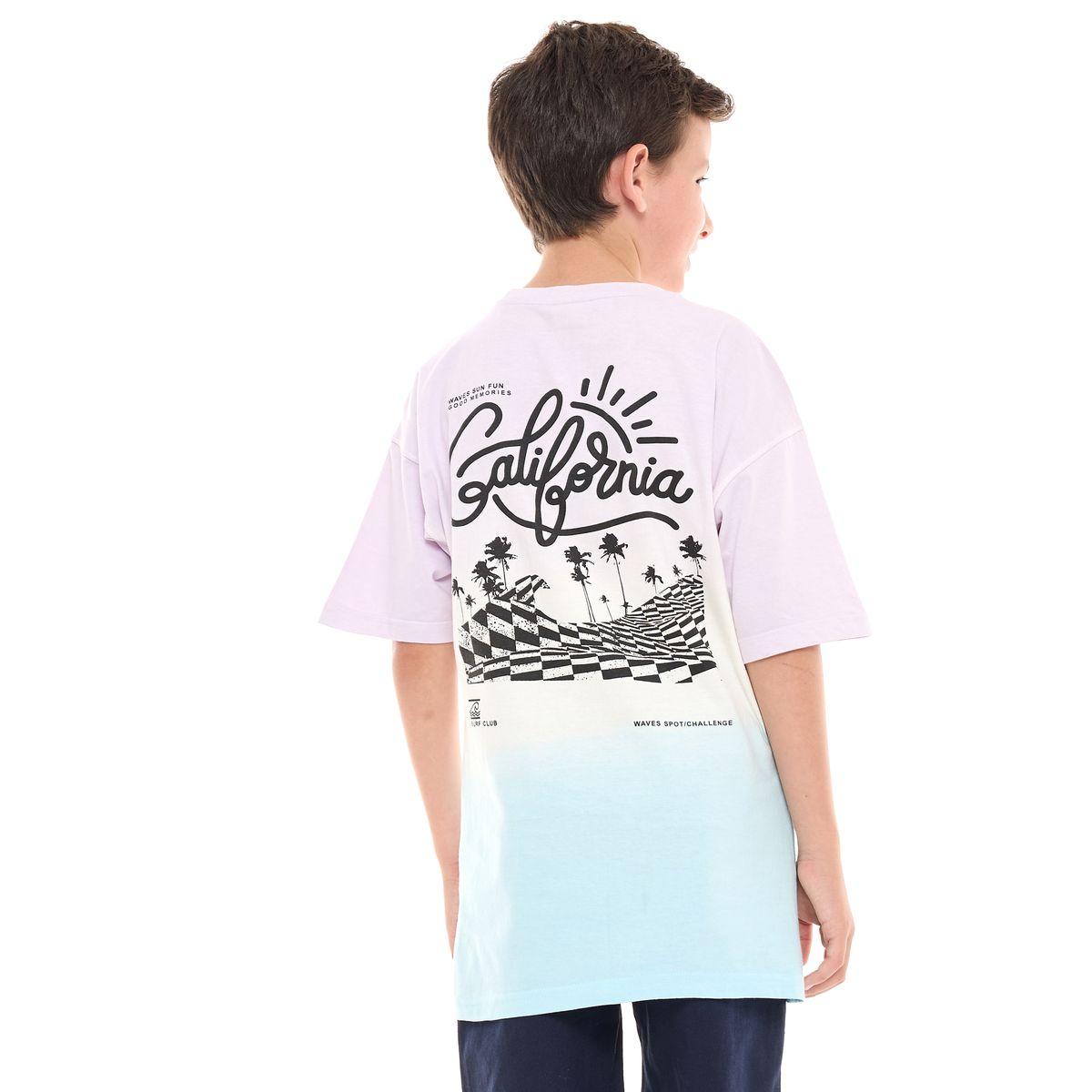 تيشيرت فضفاض مطبع بطبعة جرافيك فيكتور آند جين × ستايلي-boys-clothing-tshirtsandpolos-image-4