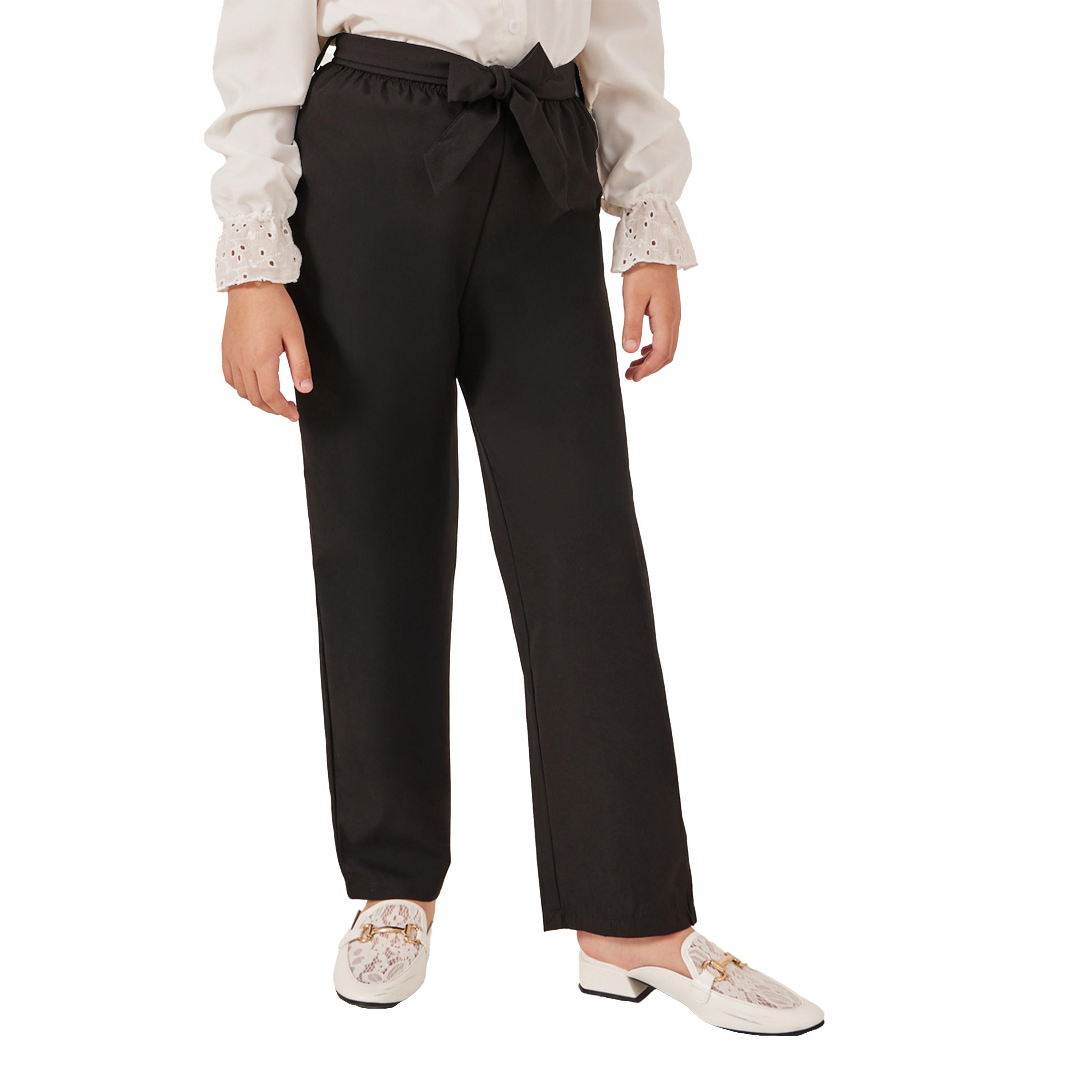 Styli Schiffli Detail Buttoned Top and Wide Leg Pants Set-girls-clothing-setsandcoords-image-5