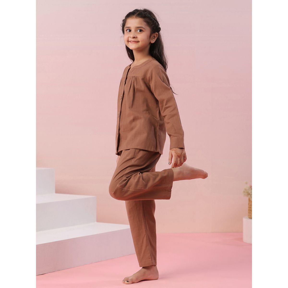 Sanskrutihomes X Styli  Heart Patch Detail Top & Pyjama Set-girls-clothing-nightwear-image-5