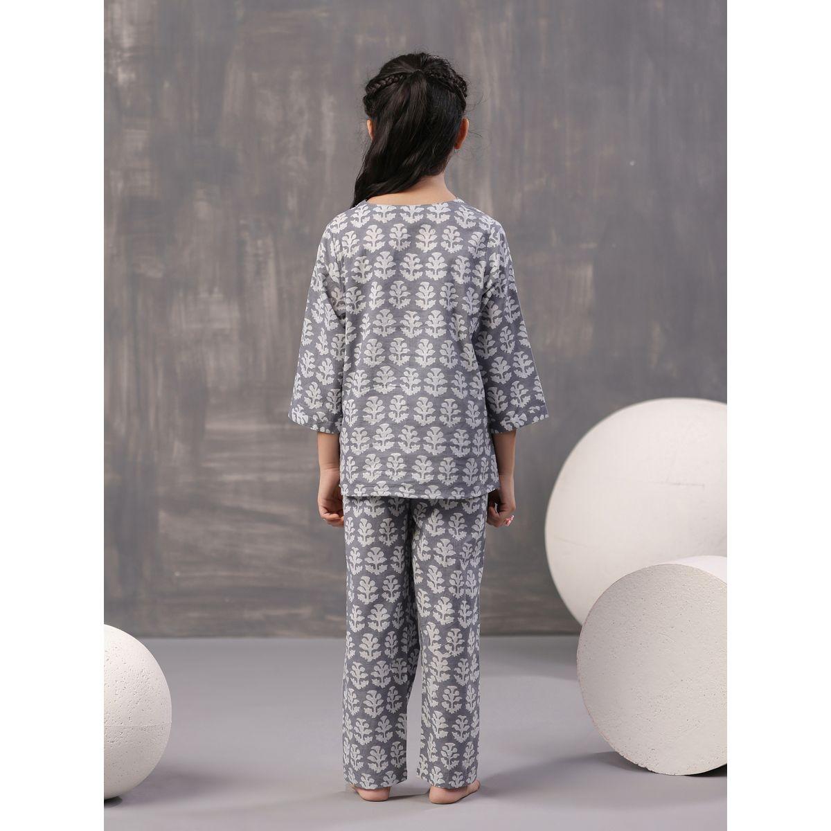 Sanskrutihomes X Styli  Floral Print Top & Pyjama Set-girls-clothing-nightwear-image-3