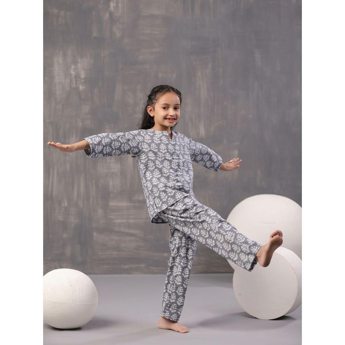 Sanskrutihomes X Styli  Floral Print Top & Pyjama Set-girls-clothing-nightwear-image-4