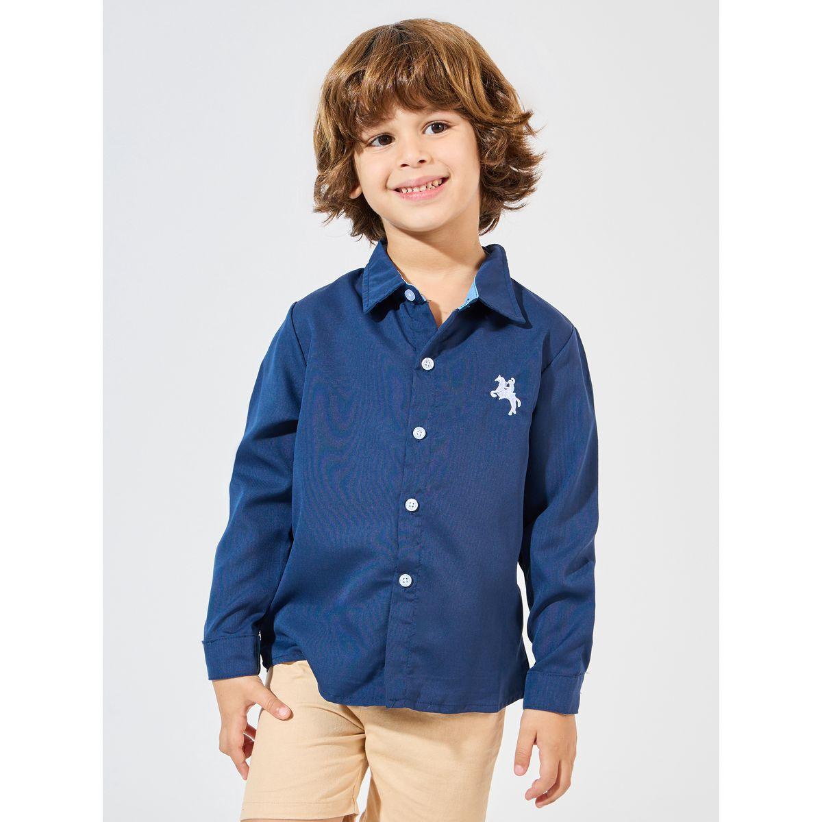 قميص بتفاصيل مُطرّزة مع أكمام طويلة-boys-clothing-shirts-image-1