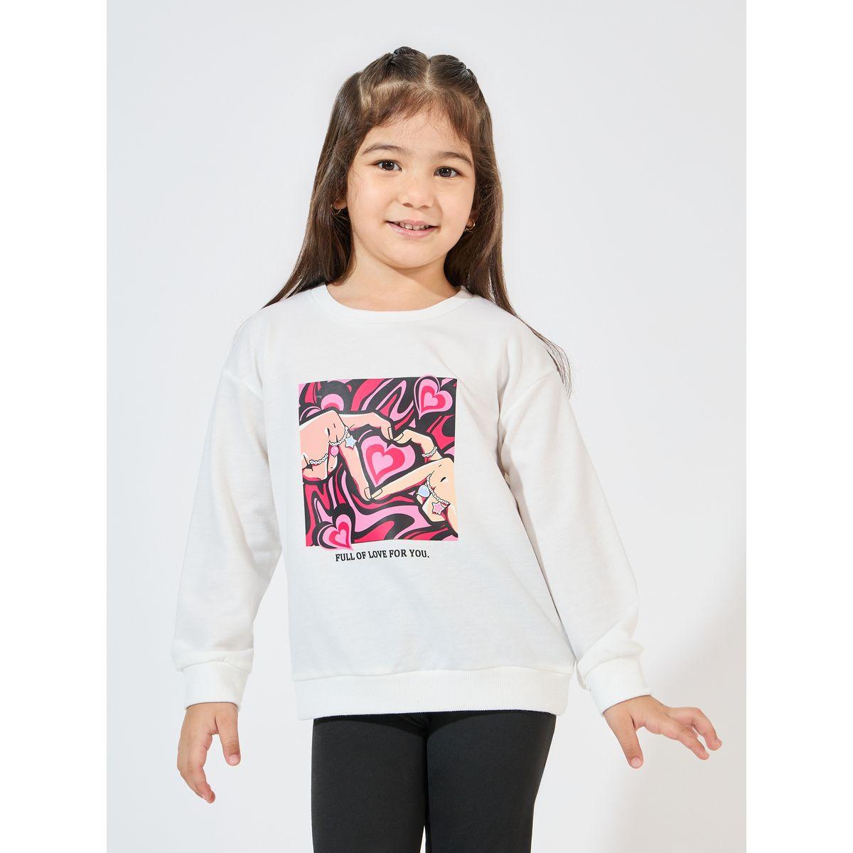 مجموعة من ليقنز مع سويت شيرت بطبعة قلب-girls-clothing-setsandcoords-image-2