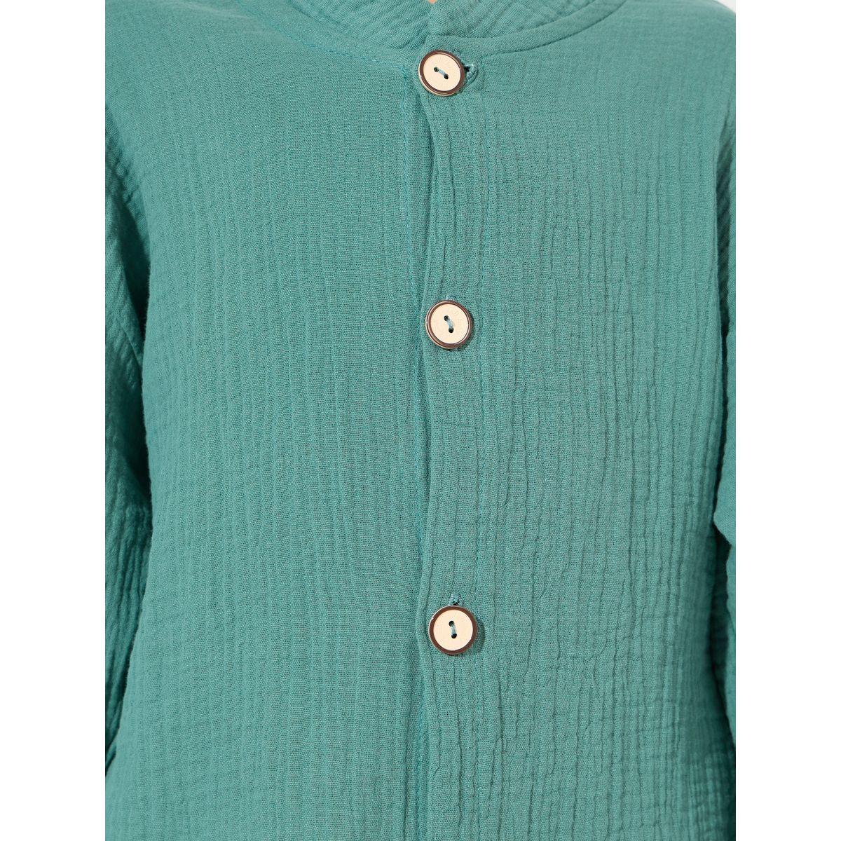 Styli Button Front Stand Collar Shirt-boys-clothing-shirts-image-3