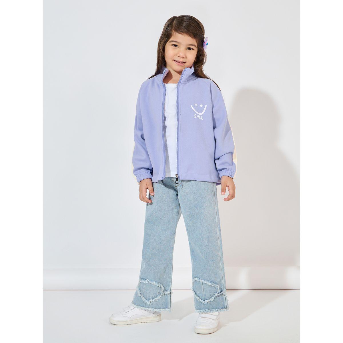 Styli Letter Printed Zipper Baseball Jacket-girls-clothing-jacketsandcoats-image-3