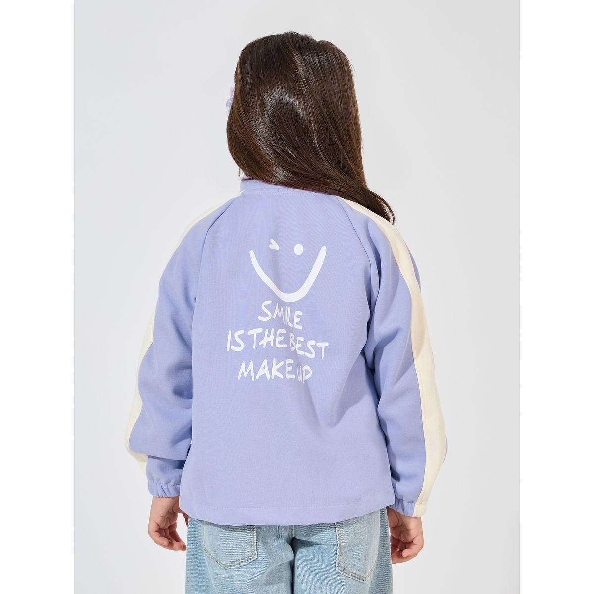 Styli Letter Printed Zipper Baseball Jacket-girls-clothing-jacketsandcoats-image-5