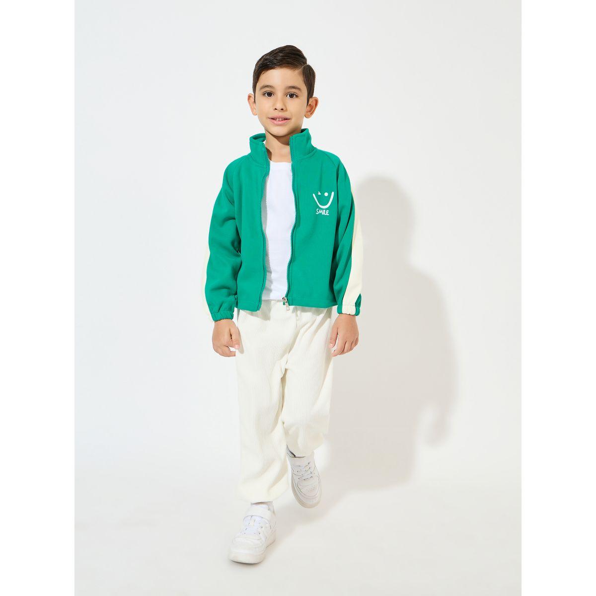 Styli Letter Print Zipper Baseball Jacket-boys-clothing-jacketsandcoats-image-3