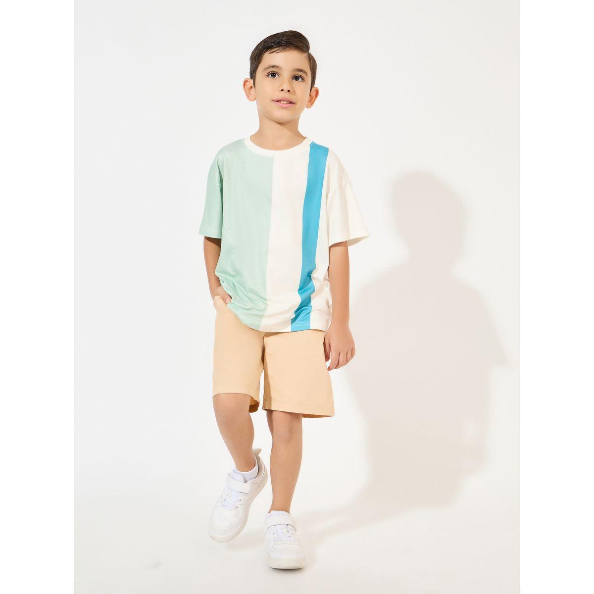 تيشيرت فضفاض بنمط كتل الالوان-boys-clothing-tshirtsandpolos-image-2