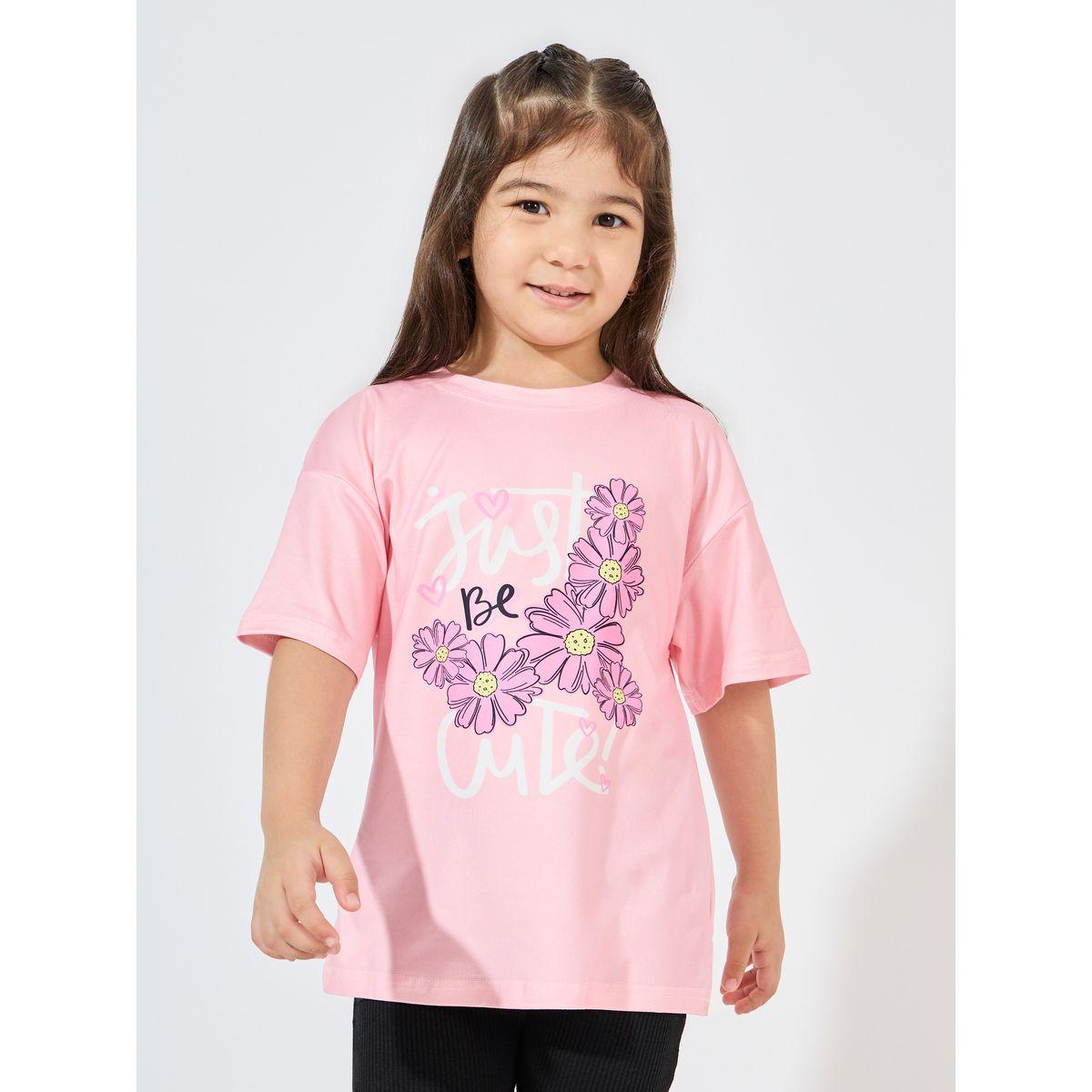 تيشيرت فضفاض بأكتاف منخفضة-girls-clothing-tshirts-image-1