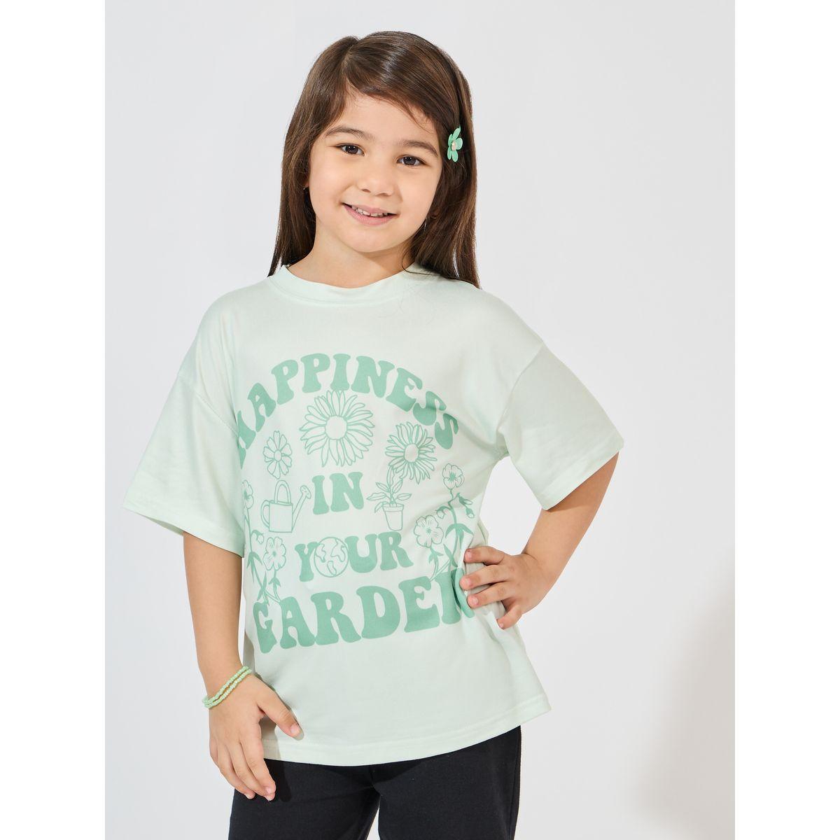 Styli Slogan Printed Oversized T-Shirt-girls-clothing-tshirts-image-1