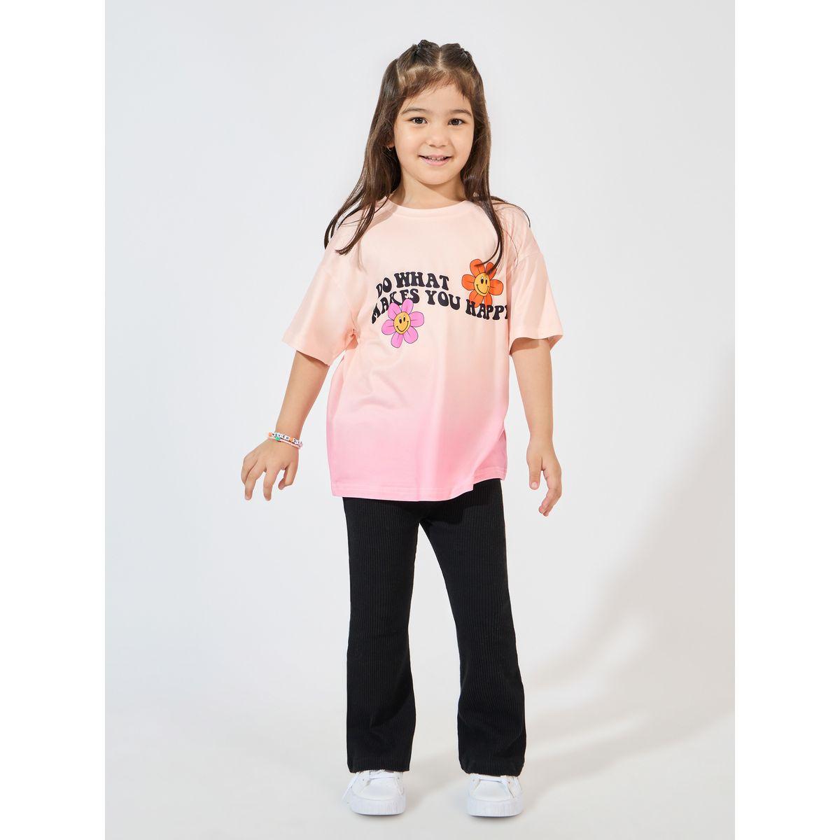 Styli Oversized Tie Dye Slogan Print T-Shirt-girls-clothing-tshirts-image-2