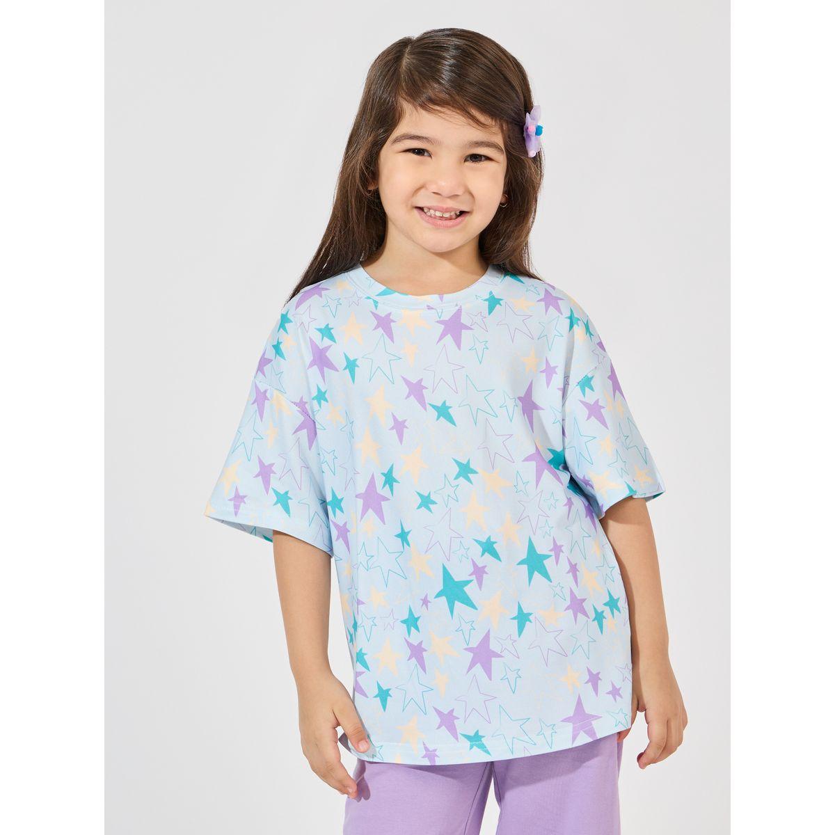 Styli Star Printed Oversized T-Shirt-girls-clothing-tshirts-image-1