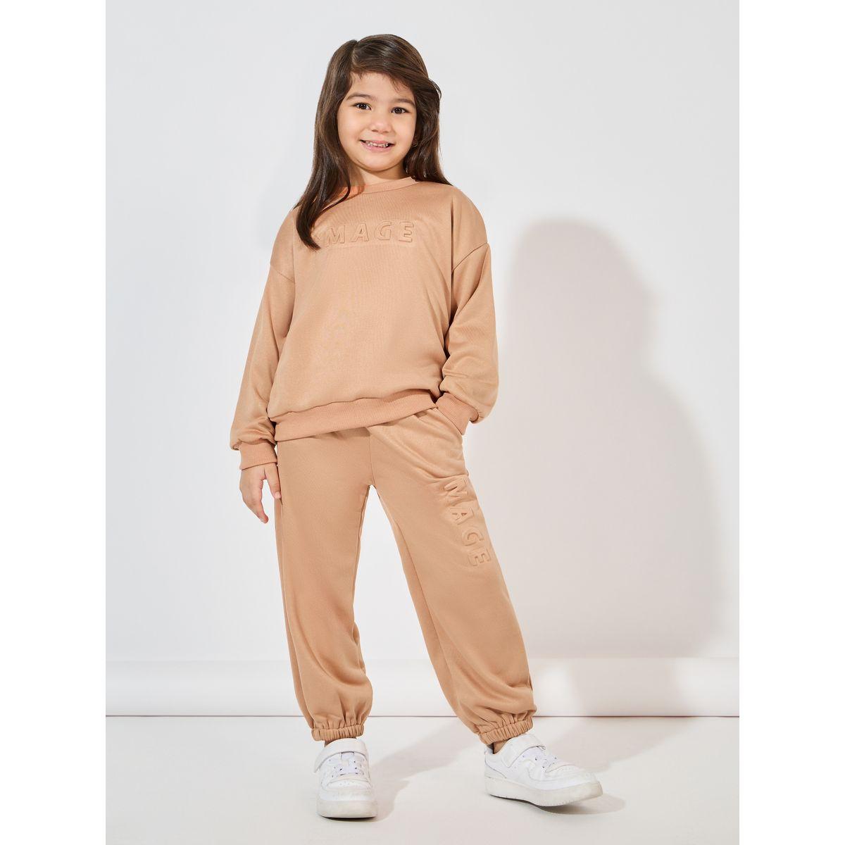 مجموعة من جوغر مع سويت شيرت بأكتاف منخفضة-girls-clothing-setsandcoords-image-1