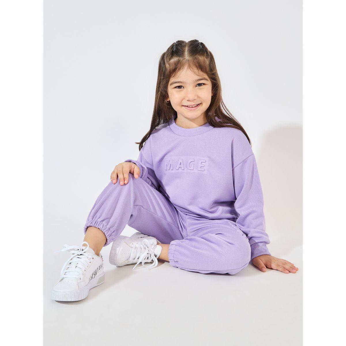 مجموعة من جوغر مع سويت شيرت بأكتاف منخفضة-girls-clothing-setsandcoords-image-2