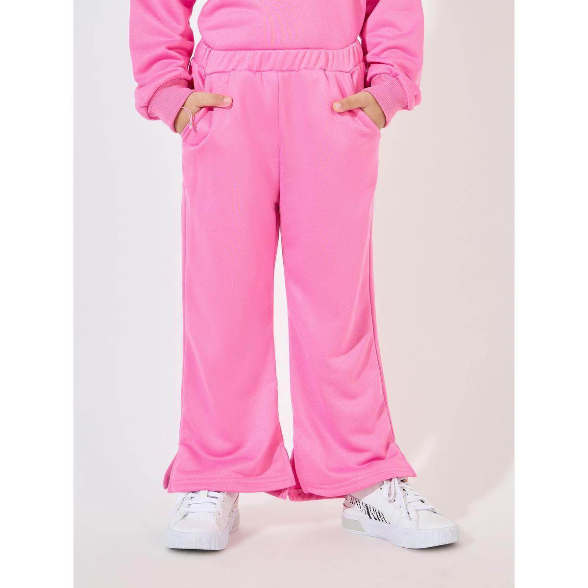 Styli Embossed Print Sweatshirt & Split Hem Pants Set-girls-clothing-setsandcoords-image-5