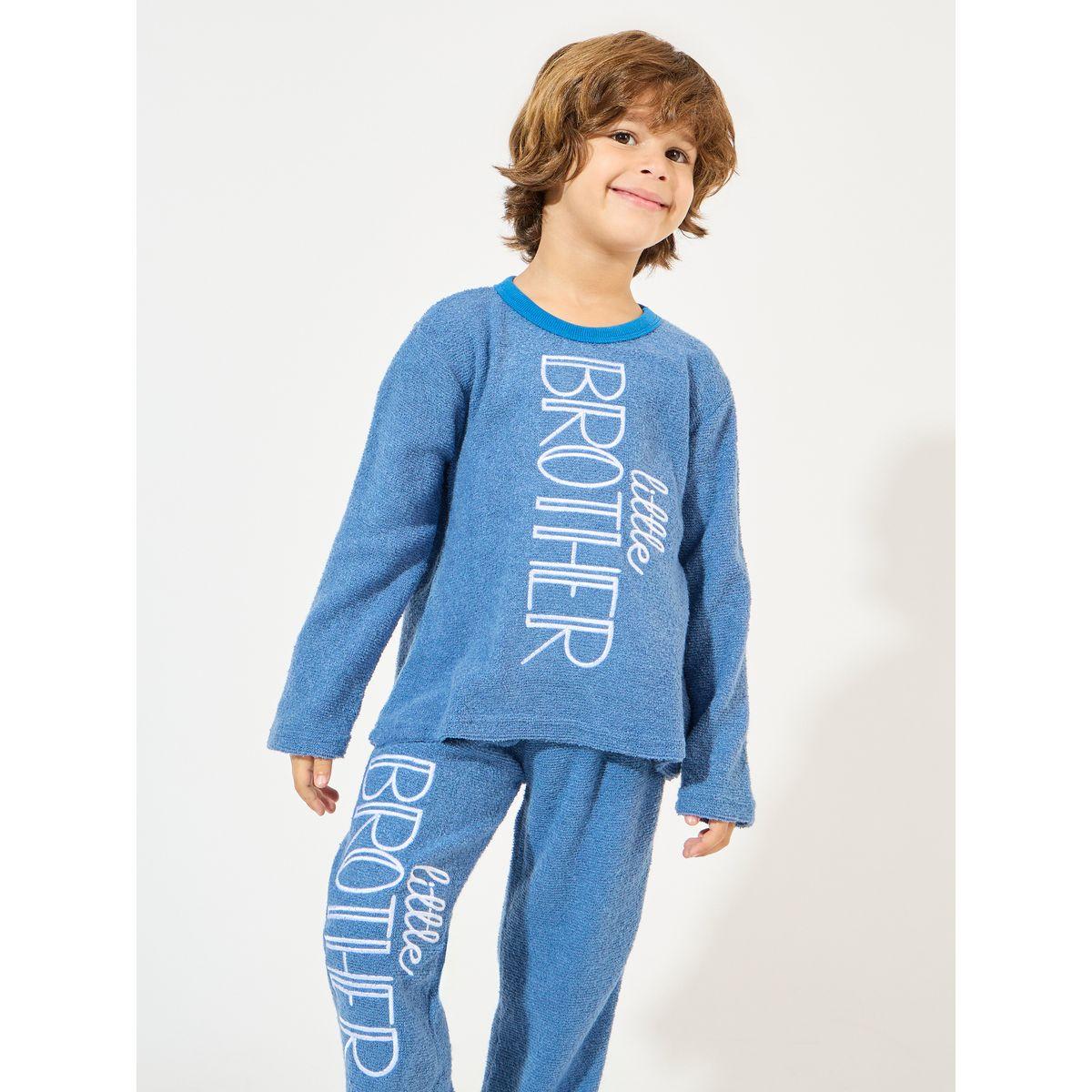 مجموعة من جوغر وسويت شيرت تيري بحروف مُطرّزة-boys-clothing-setsandcoords-image-2