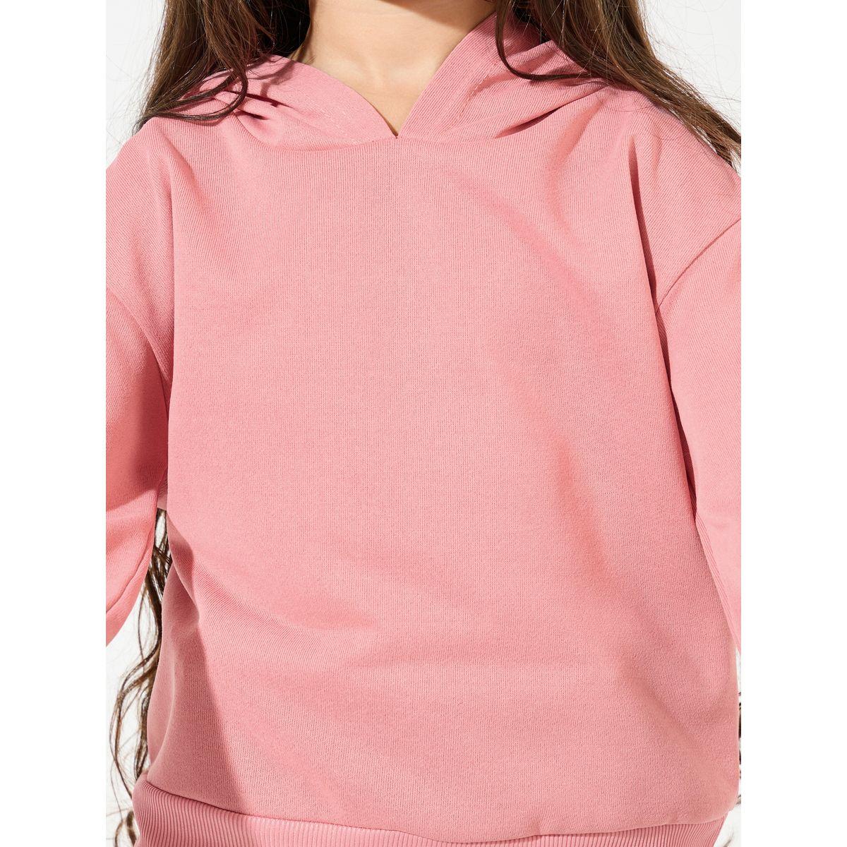 Styli Solid Hoodie with Dropped Shoulder-girls-clothing-winterwear-sweatshirts-image-3