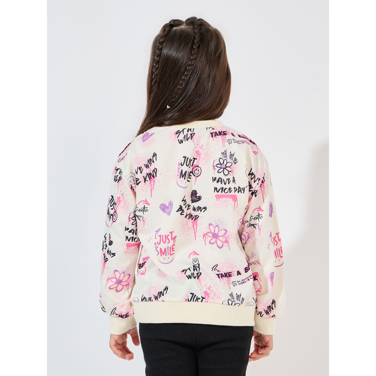 سويت شيرت مطبع بالكامل مع أكتاف منخفضة-girls-clothing-winterwear-sweatshirts-image-4
