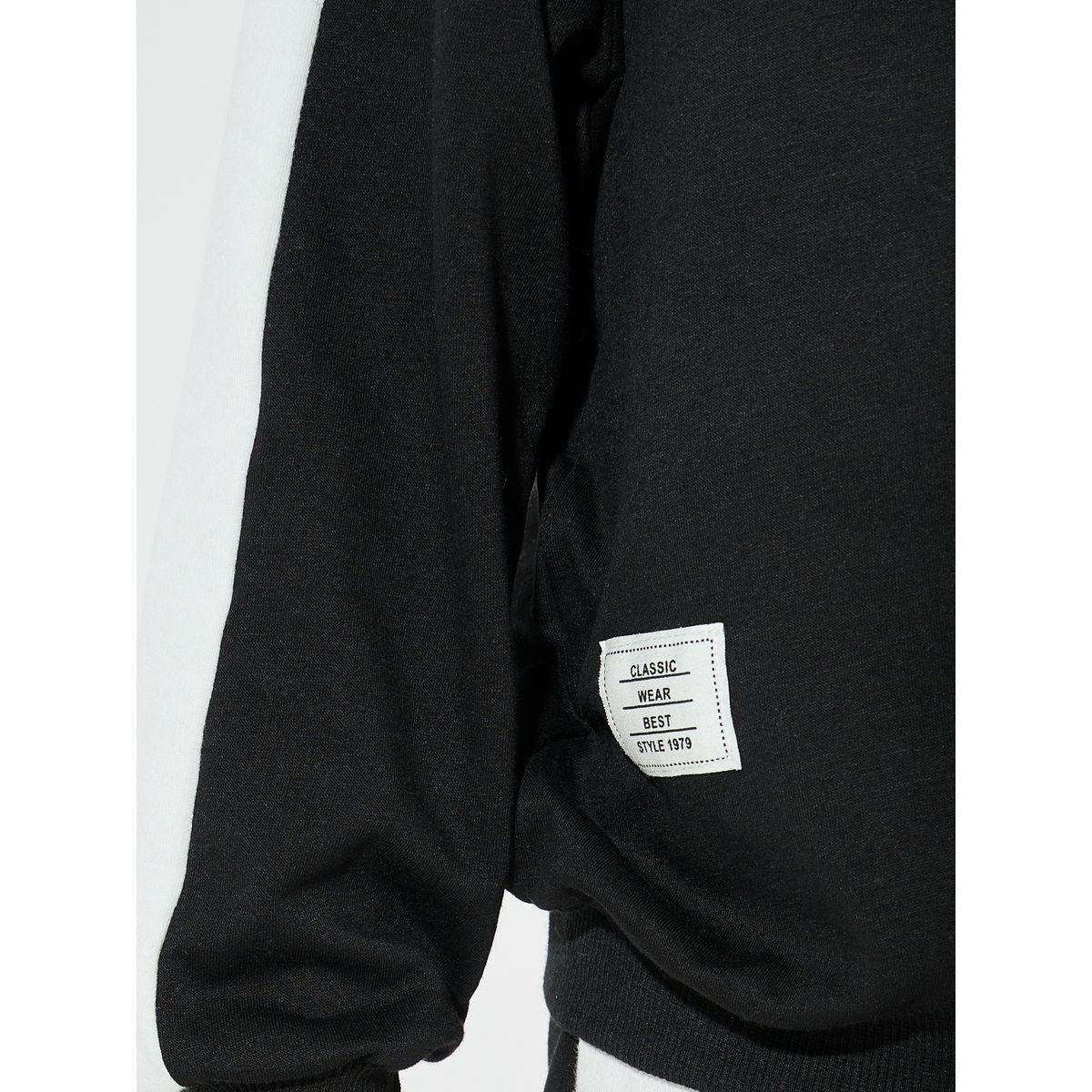 Styli Contrast Side Striped Sweatshirt & Joggers Set-boys-clothing-setsandcoords-image-5