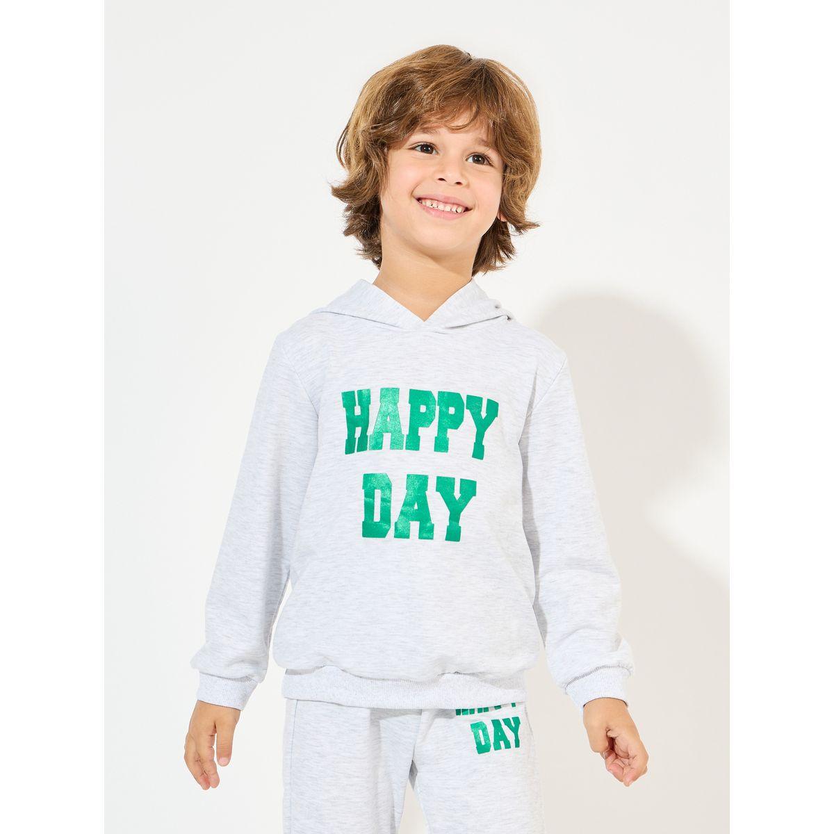 Styli Happy Day Slogan Print Hoodie & Joggers Set-boys-clothing-setsandcoords-image-2