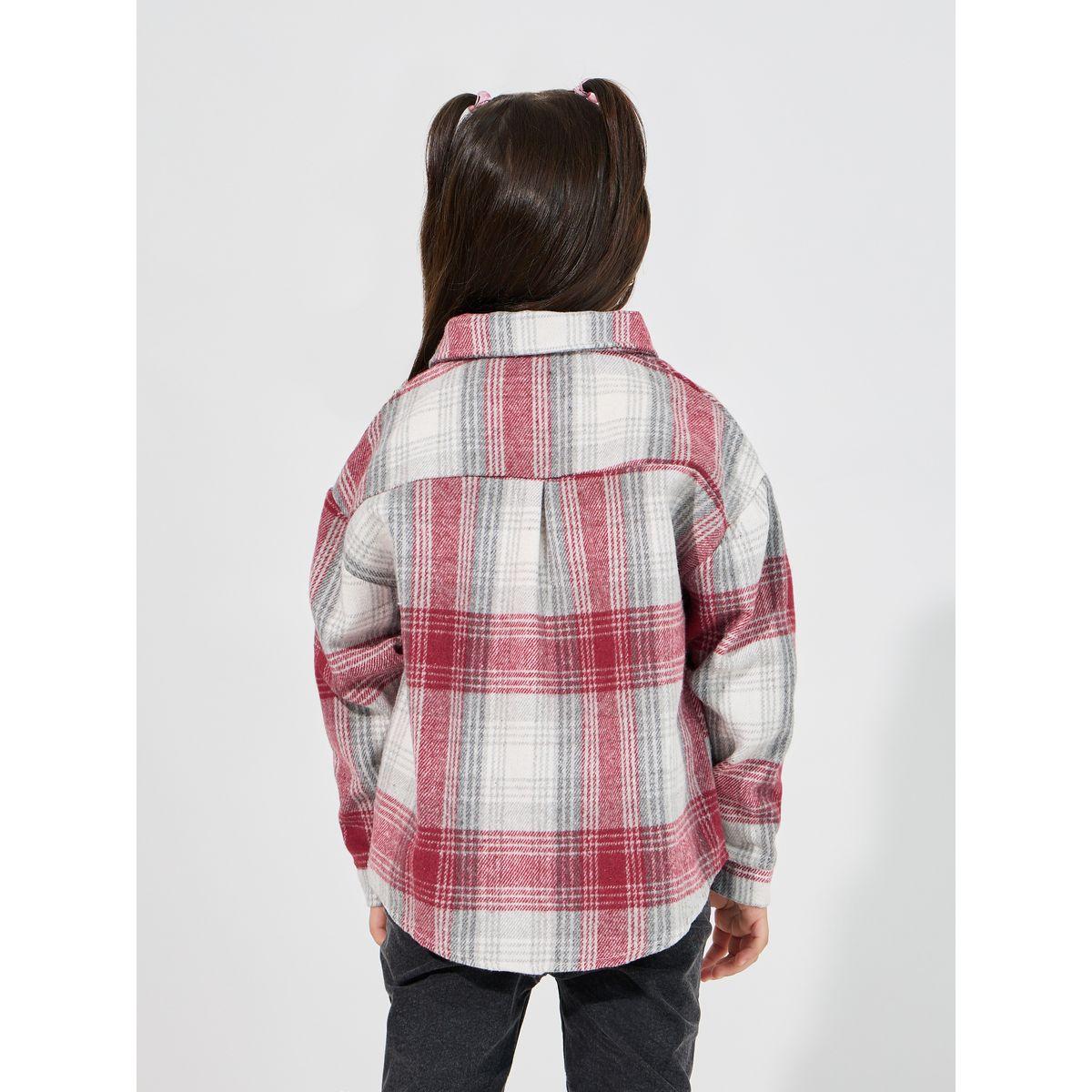 Styli Plaid Casual Shirt with Buttons-girls-clothing-blousesandshirts-image-4