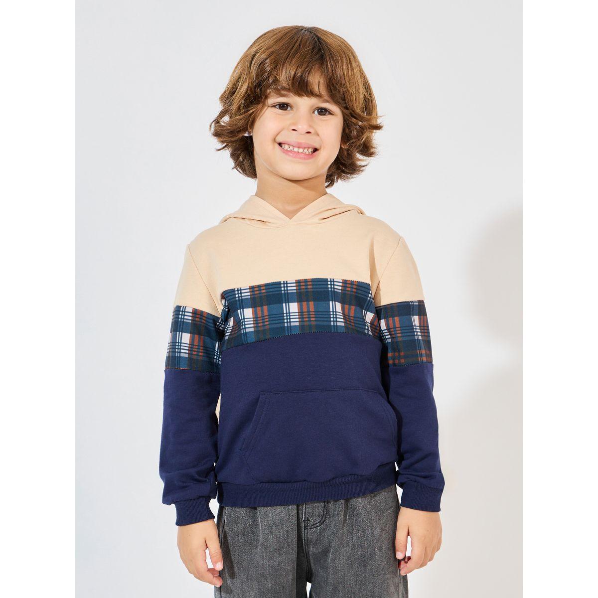 هودي خفيف بتفاصيل مُتباينة-baby-boys-clothing-sweatshirts-image-1