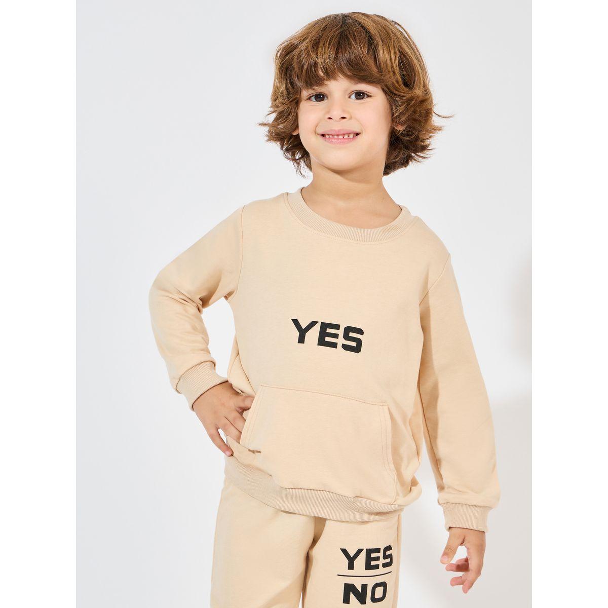 مجموعة من جوغر مع سويت شيرت بطبعة كتابة-boys-clothing-setsandcoords-image-2