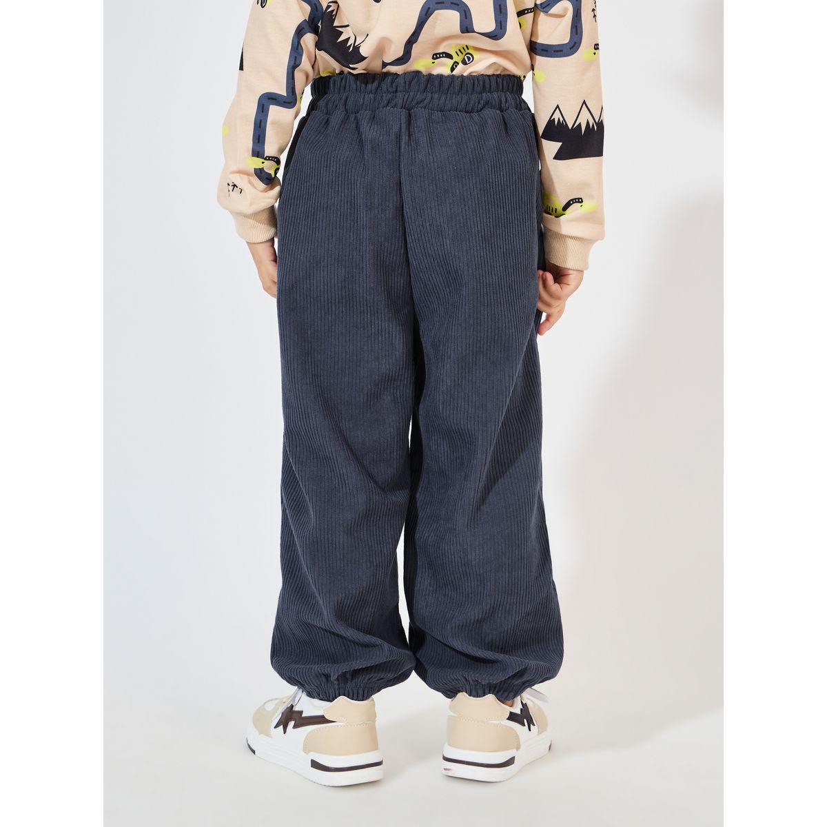Styli Patch Design Corduroy Pants-boys-clothing-bottoms-trousers-image-4