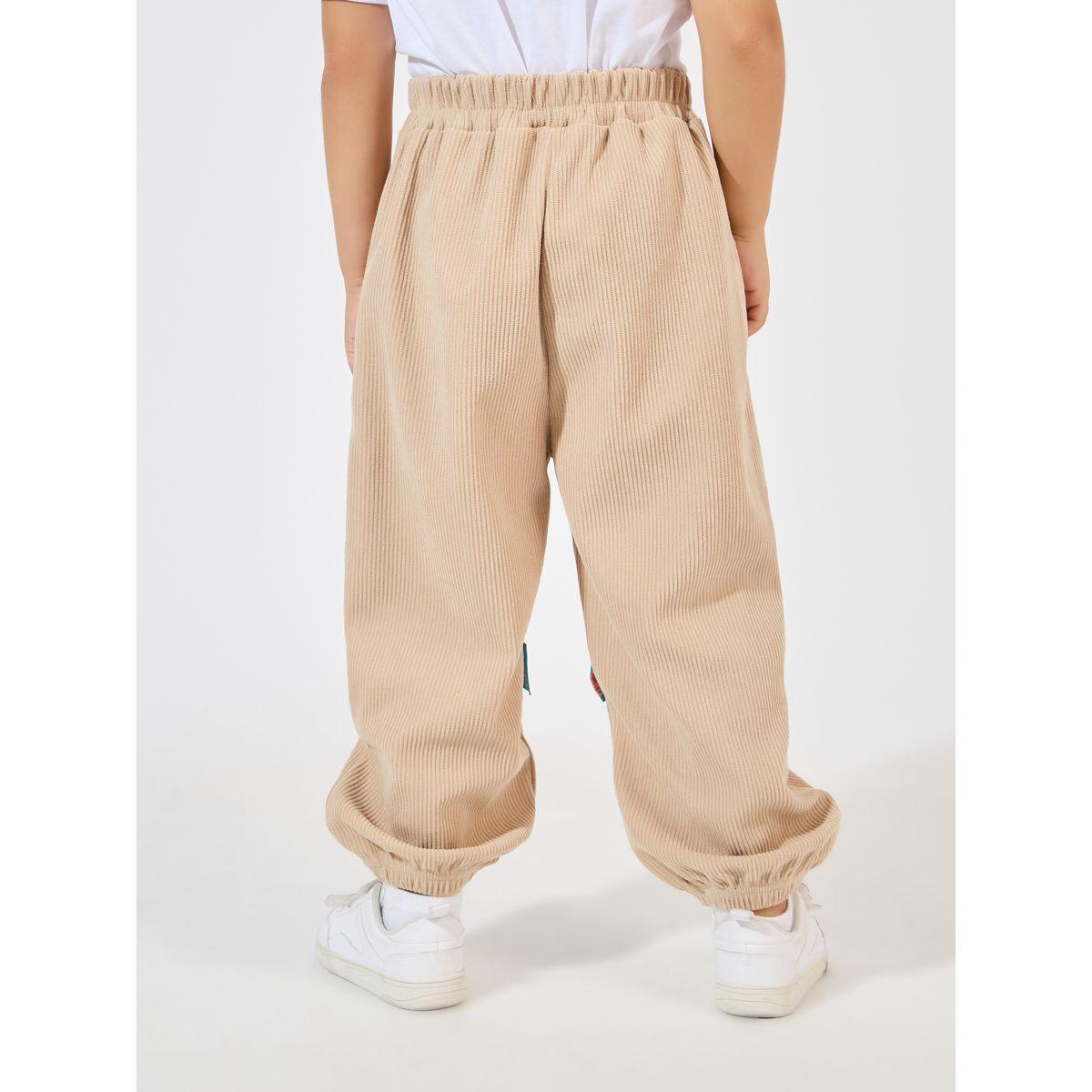 بنطال كوردروي مزين بشارة-boys-clothing-bottoms-trousers-image-4