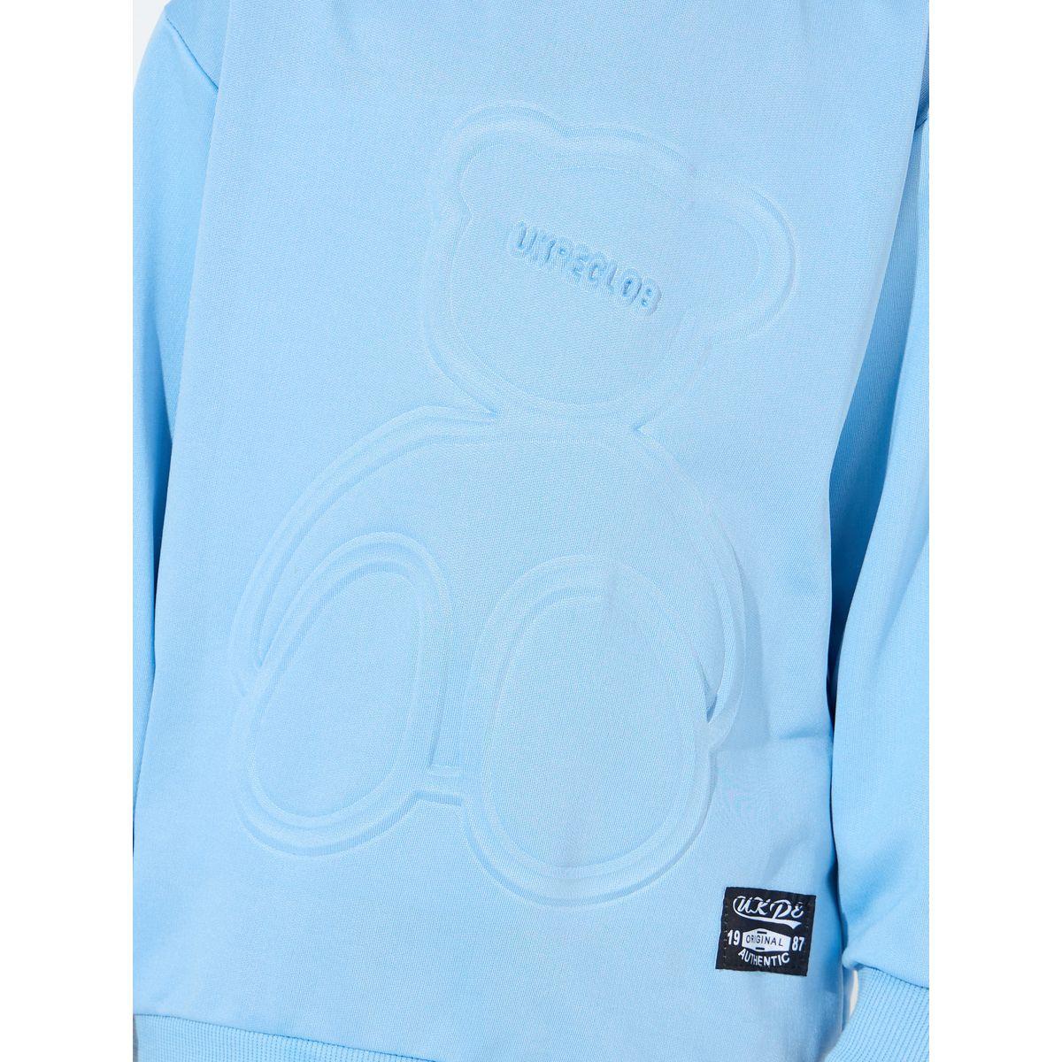 Styli Embossed Bear Pattern Sweatshirt-boys-clothing-winterwear-sweatshirts-image-3