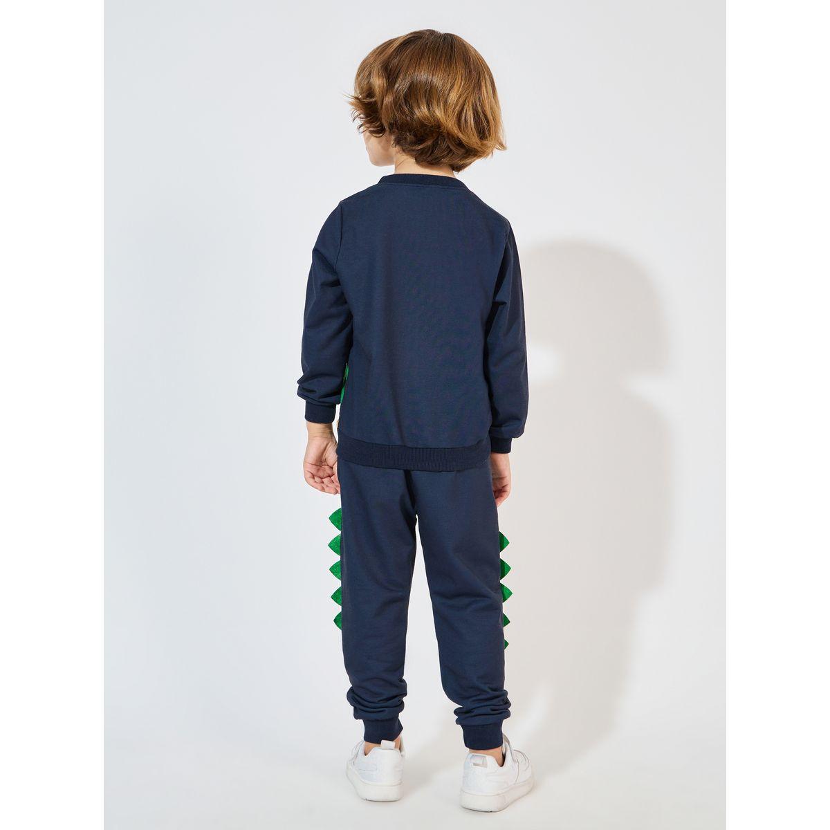 Styli Dinosaur Print Sweatshirt & Joggers Set-boys-clothing-setsandcoords-image-4