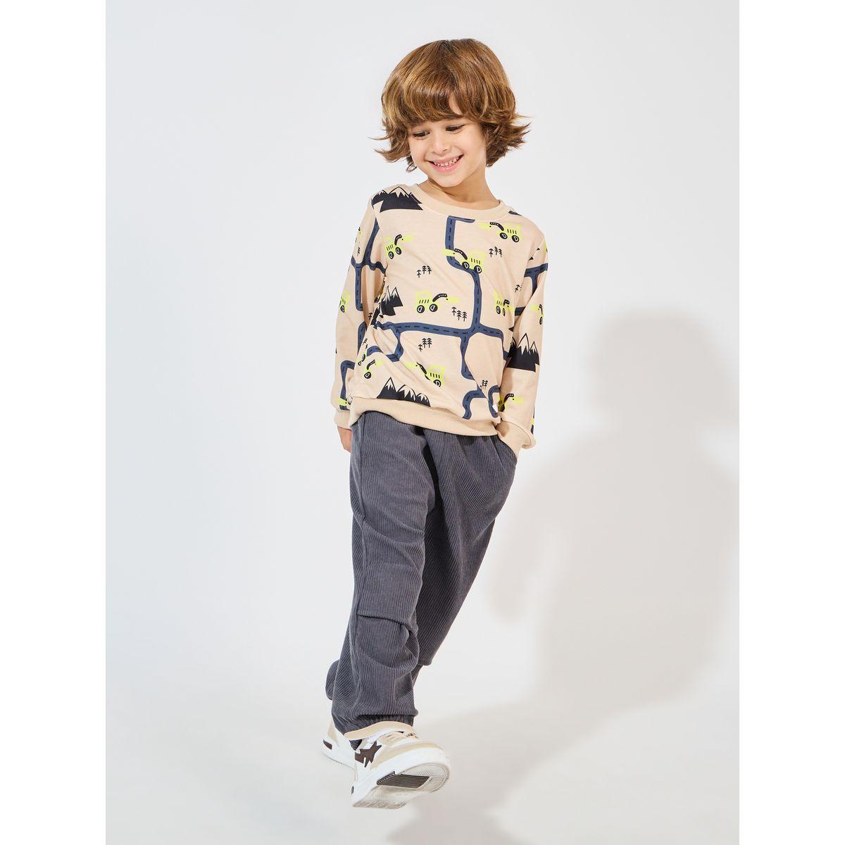 Styli Car Maze Print Lightweight Sweatshirt-boys-clothing-sweatshirts-image-2