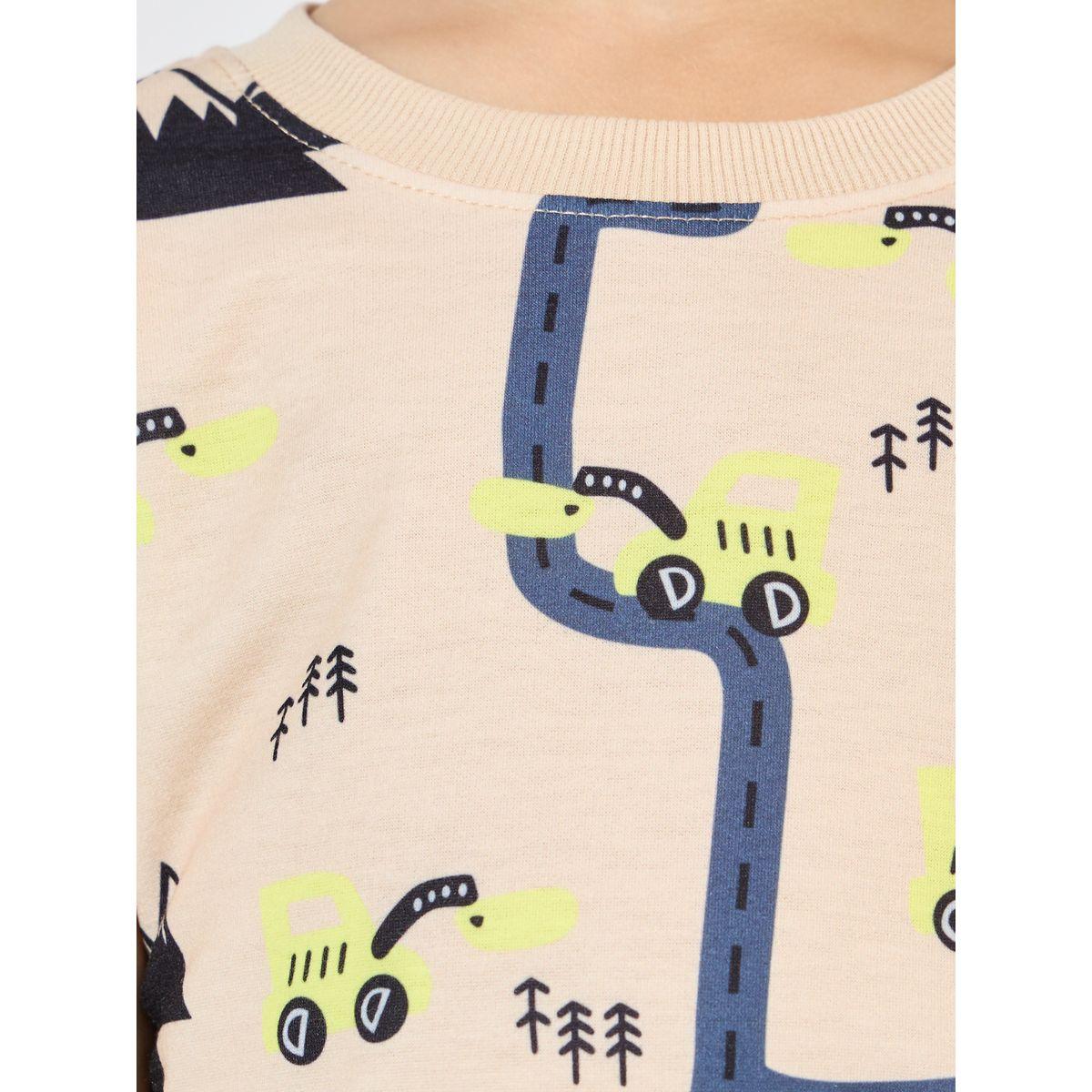 سويت شيرت مطبع بطبعة متاهة-boys-clothing-sweatshirts-image-2