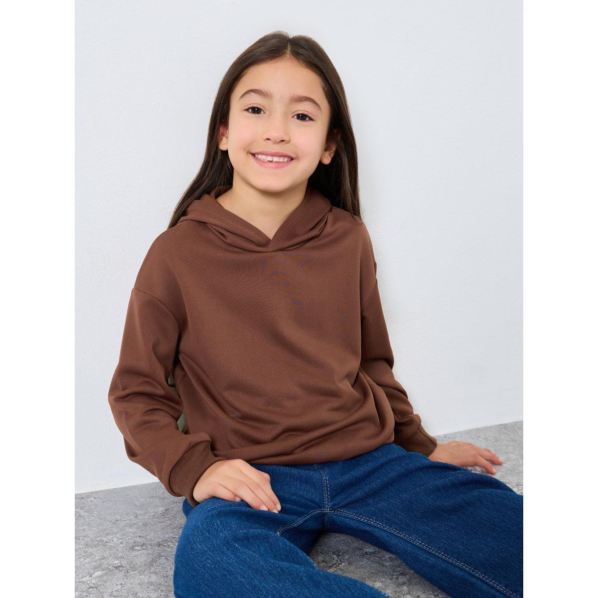Styli Solid Hoodie with Dropped Shoulder-girls-clothing-winterwear-sweatshirts-image-1