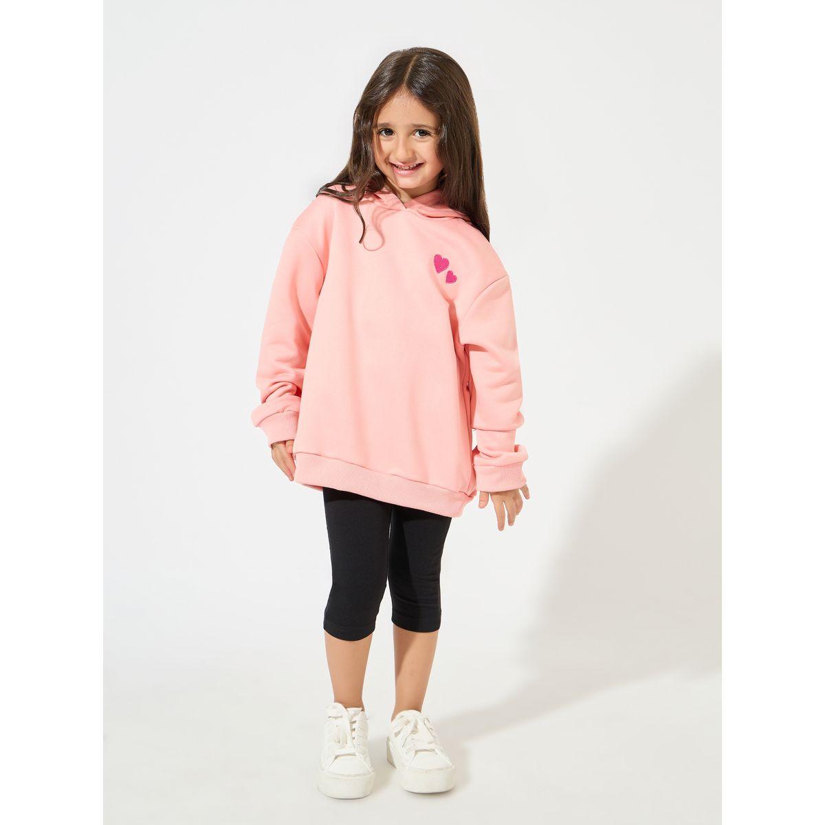 هودي مزين بقلوب مُطرّزة-girls-clothing-sweatshirts-image-2