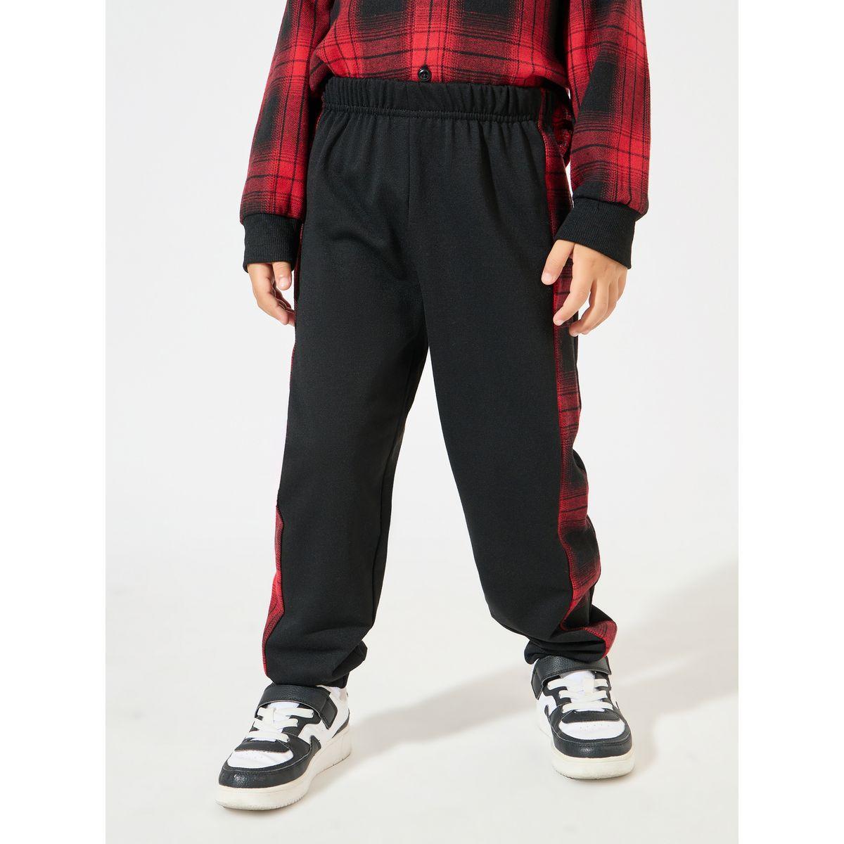 Styli Checked Hooded Shirt & Joggers Set-boys-clothing-setsandcoords-image-6