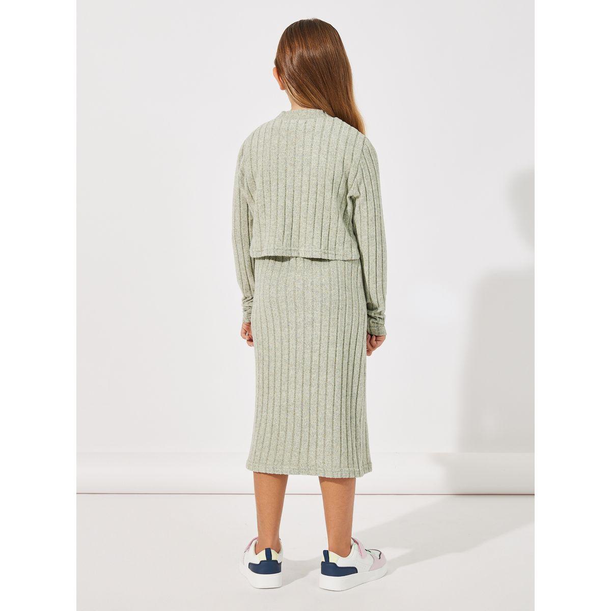 Styli Rib Knit Crop Top & Midi Dress Set-girls-clothing-setsandcoords-image-4