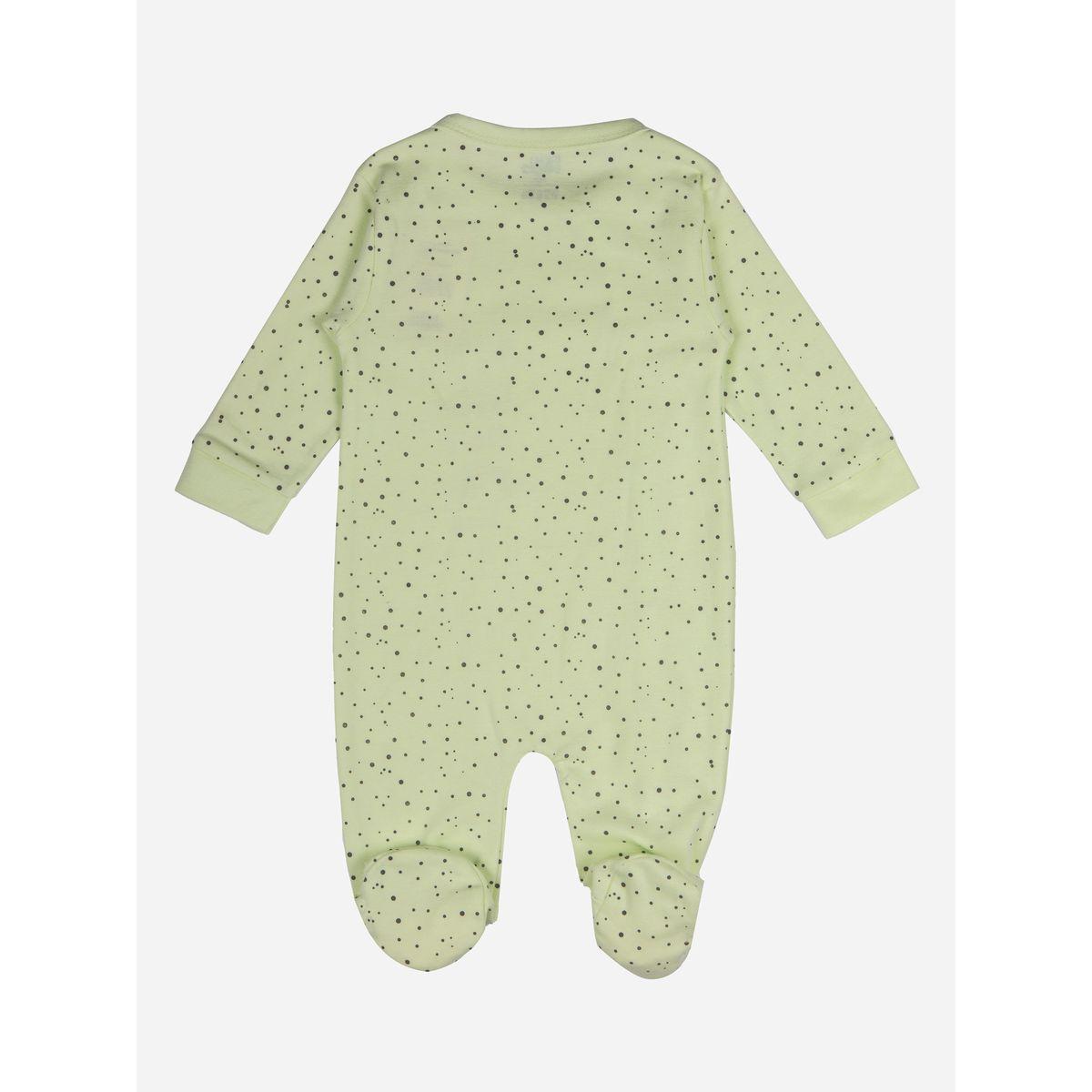 Babies Basic X Styli  Ditsy Print Long Sleeves Sleepsuit-baby-boys-clothing-bodysuits-image-2
