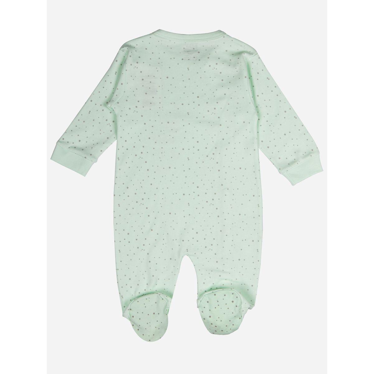 Babies Basic X Styli  Ditsy Print Long Sleeves Sleepsuit-baby-boys-clothing-bodysuits-image-2