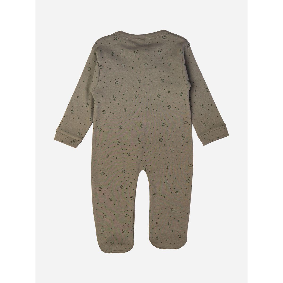 Babies Basic X Styli  Star & Moon Print Long Sleeves Sleepsuit-baby-boys-clothing-bodysuits-image-2
