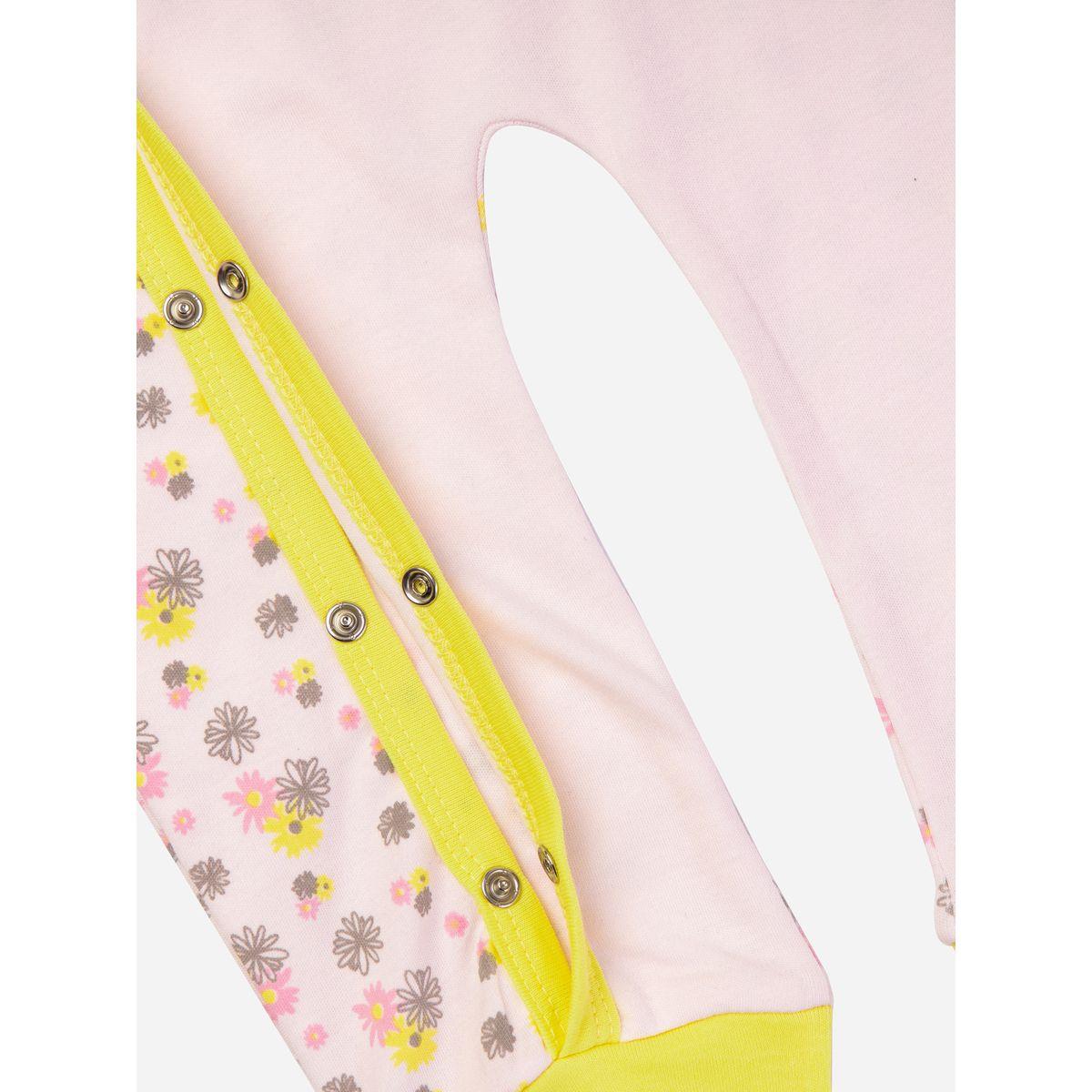 Babies Basic X Styli  Floral Print Long Sleeves Sleepsuit-baby-girls-clothing-bodysuits-image-3