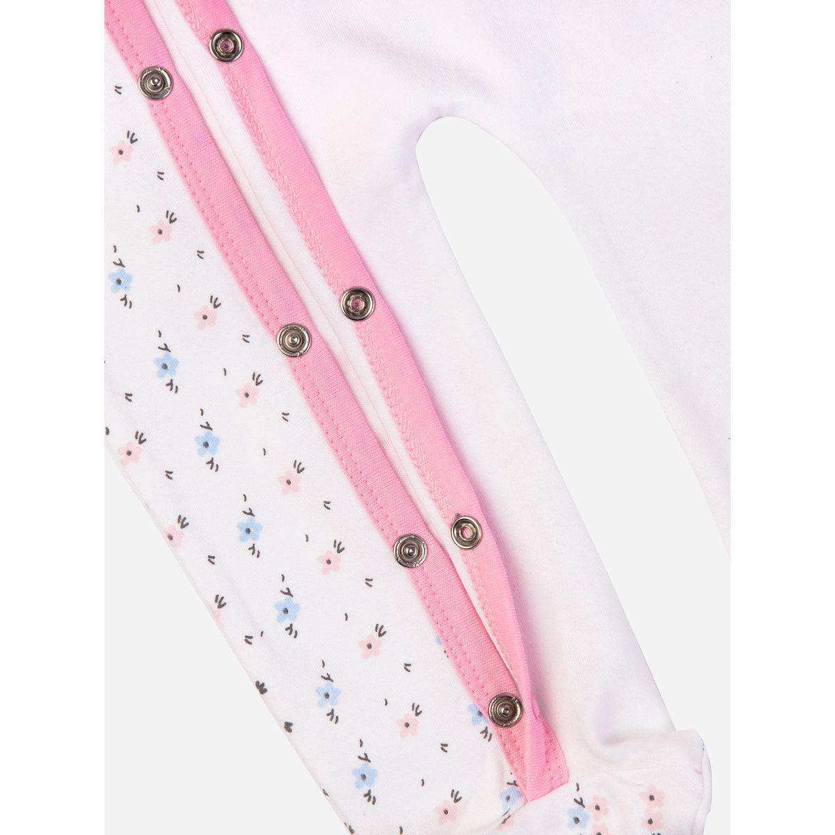 Babies Basic X Styli  Ditsy Print Long Sleeves Sleepsuit-baby-girls-clothing-bodysuits-image-3